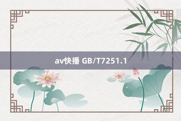 av快播 GB/T7251.1