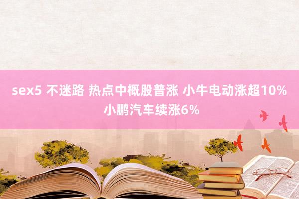 sex5 不迷路 热点中概股普涨 小牛电动涨超10% 小鹏汽车续涨6%